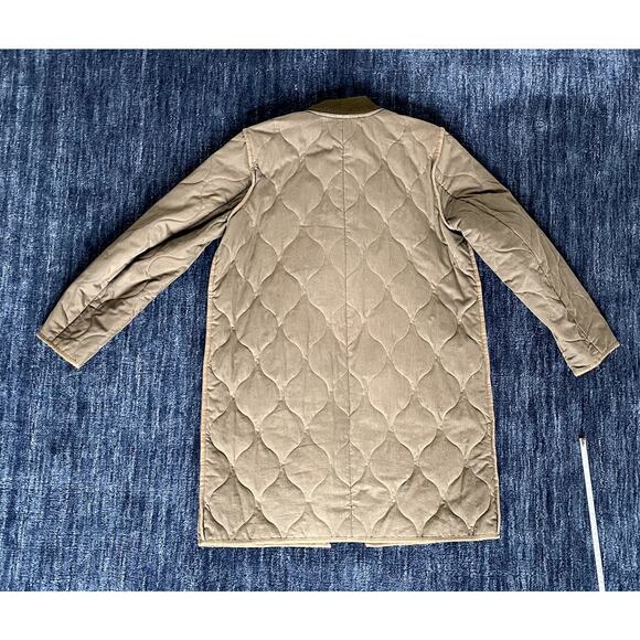 Madewell Women's Small Quilted Military Coat - Picture 6 of 7